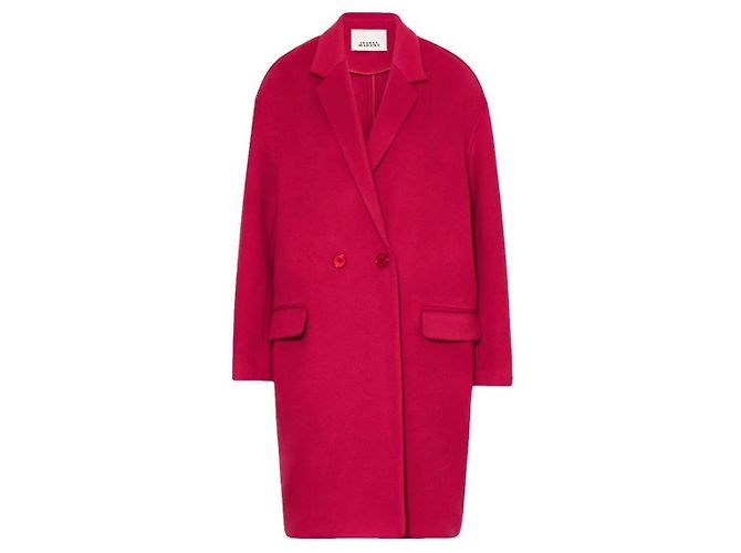Isabel Marant Efegozi Wool And Cashmere Coat Red