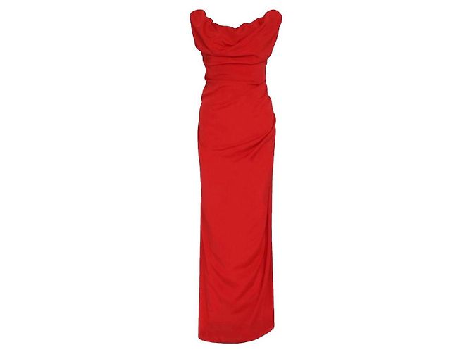 Vivienne Westwood Ginnie Bleistift Maxi Kleid Rot
