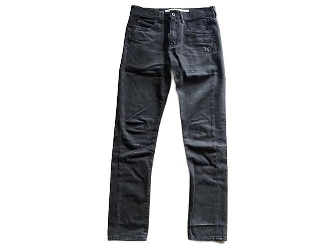 Off White Pantalones negros Off-White de algodón – talla 31