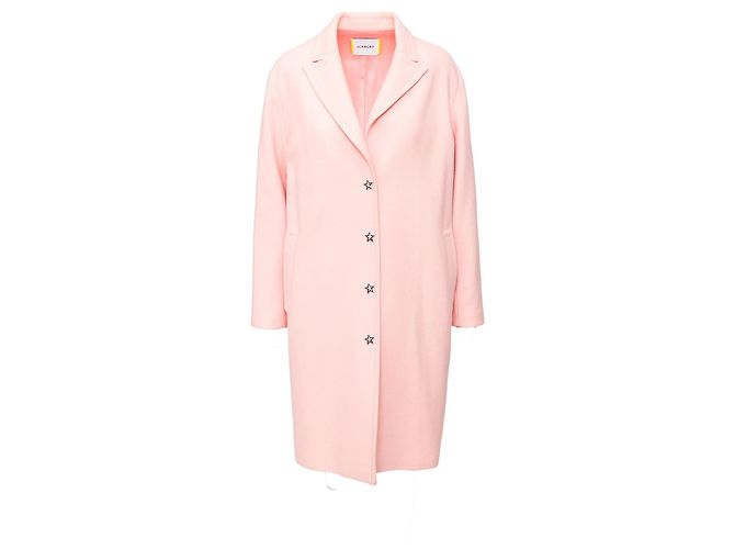 Autre Marque Iceberg Long Coat Pink Virgin Wool