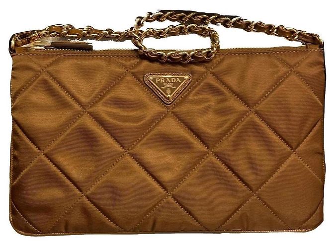 Prada Re-Nylon Mini Stepp-Clutch Braun