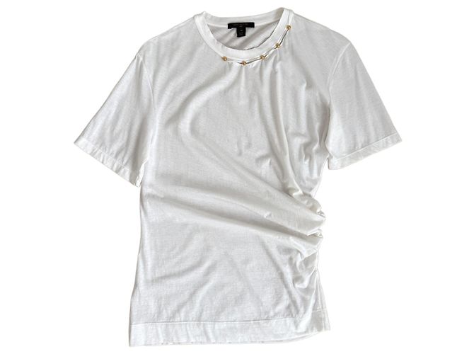 Camiseta Louis Vuitton com tachas Branco
