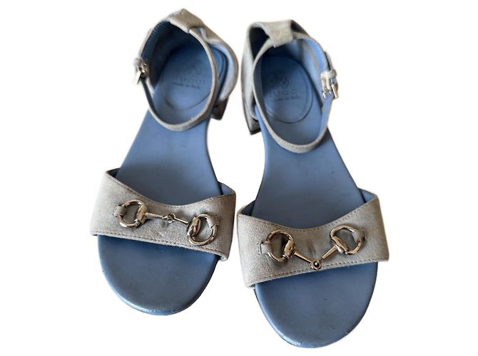 Sandali Gucci in pelle blu per bambini taglia 32