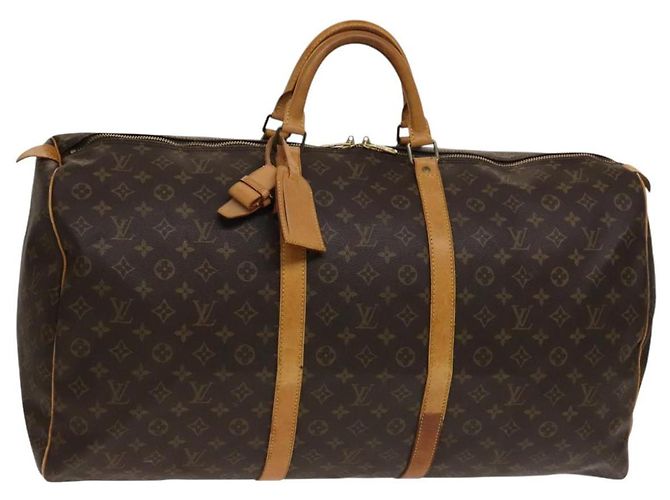LOUIS VUITTON Bolsa Boston Monogram Keepall 60 M41422 LV Auth 139174 Monograma
