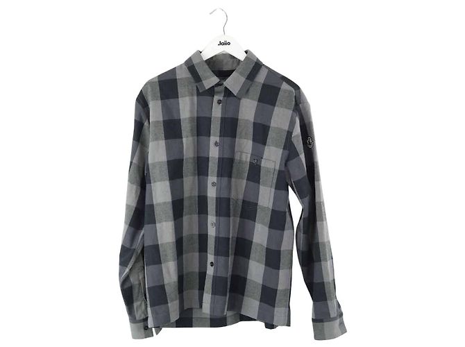Moncler Graues Baumwollhemd