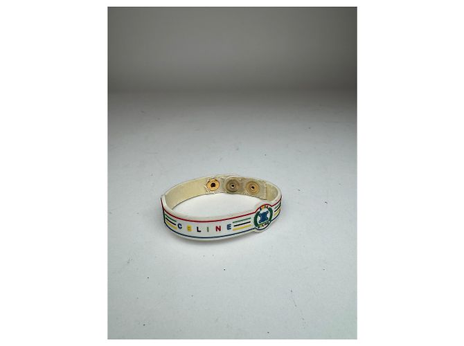 Céline Bracciale in plastica vintage Celine Paris Multicolore