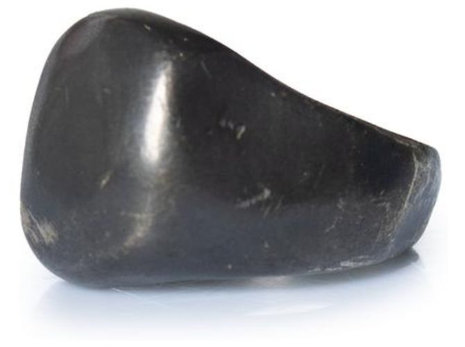 Autre Marque Hämatit-Look Ring Maison Margiela Schwarz Silber Grau