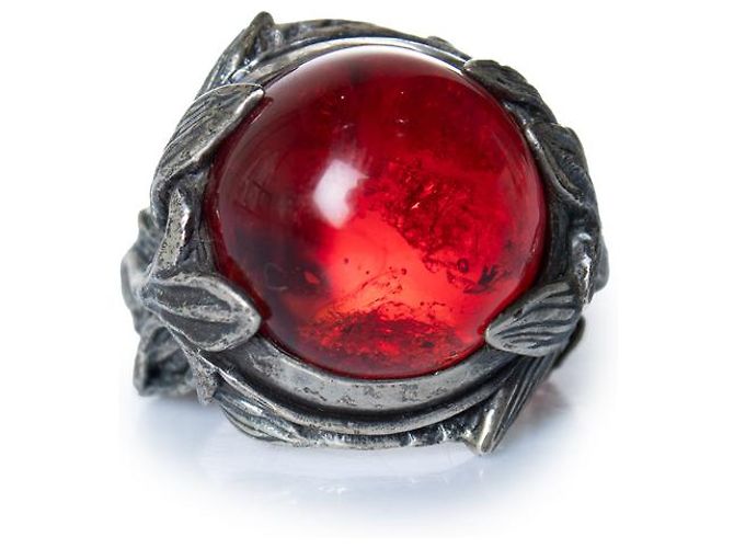 Autre Marque Lyly Erlandsson, el anillo Granada con piedra roja Plata