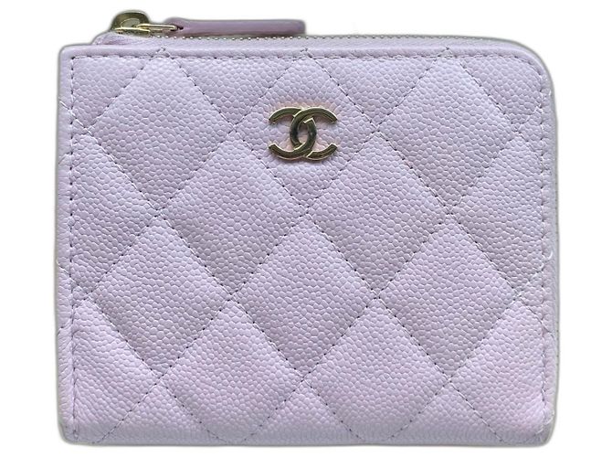 Chanel Timeless Classique leather wallet Purple