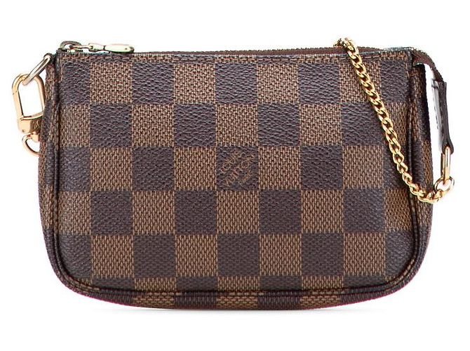 Louis Vuitton Mini Pochette Accessoires Damier Accessory Pouch Brown