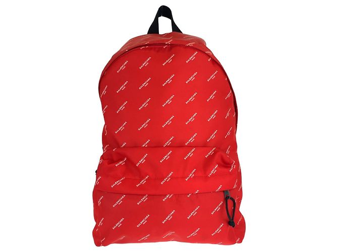 Sac à dos Explorer en nylon Balenciaga Rouge