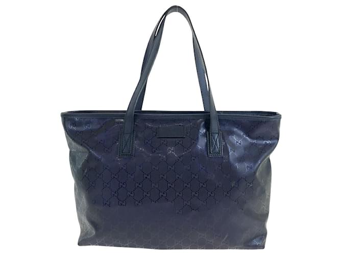 Gucci Purple PVC Tote Shoulder Bag Cloth  ref.2466523