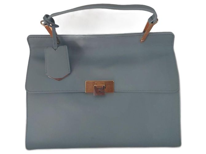 Bolsa de mão Balenciaga Le Dix em couro turquesa