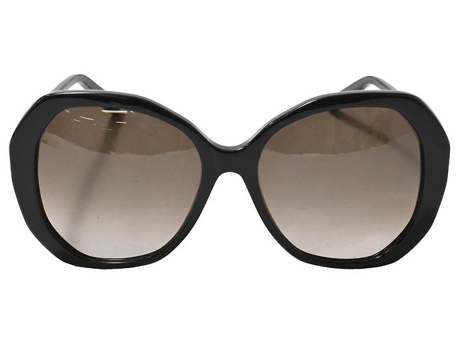 Bottega Veneta Oversized Sunglasses in Black Acetate
