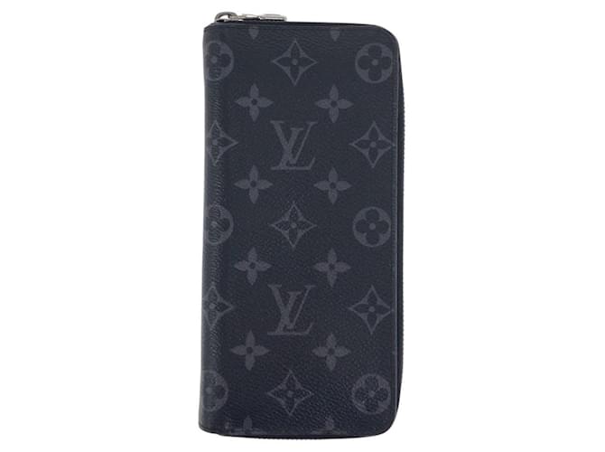 Louis Vuitton Monogram Eclipse Zippy Wallet Black Enamel  ref.2468714