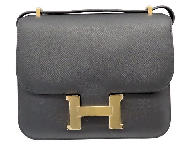 Sac à épaule Constance Mini Epsom d'Hermès Noir