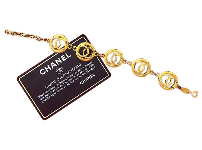 Timeless Bracciale Coco Mark di Chanel D'oro Metallico