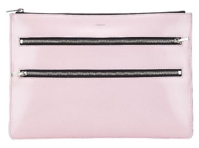 Céline Celine Leder Clutch Tasche Pink