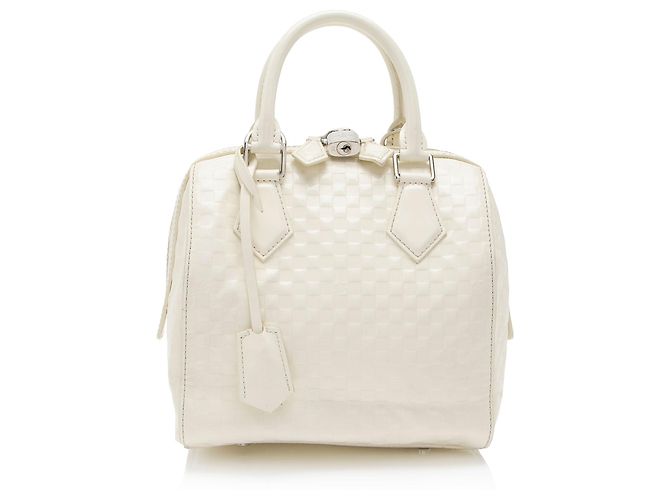Bolso Speedy Cube PM Damier Facette Edición Limitada Louis Vuitton Blanco