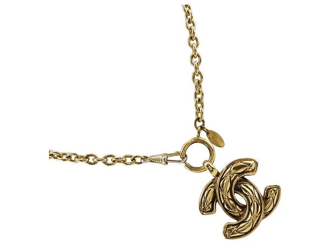 Collier Matelassé Coco Mark de Chanel Doré