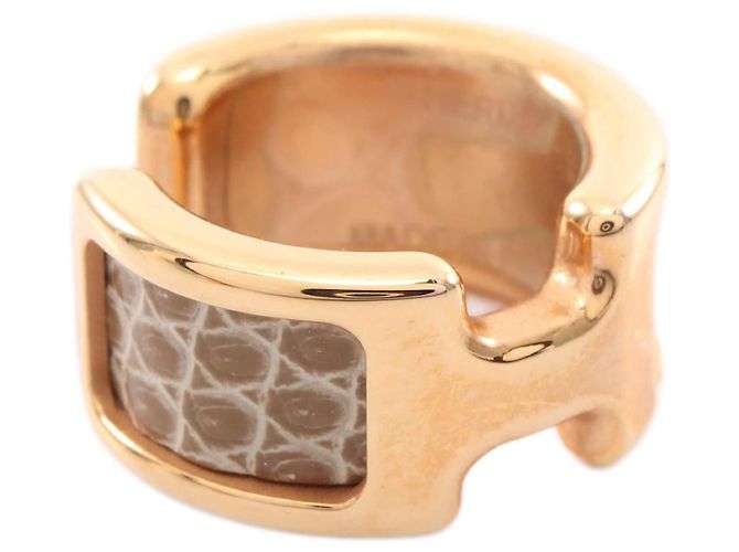 Orecchino Oran PM in lucertola Hermès D'oro