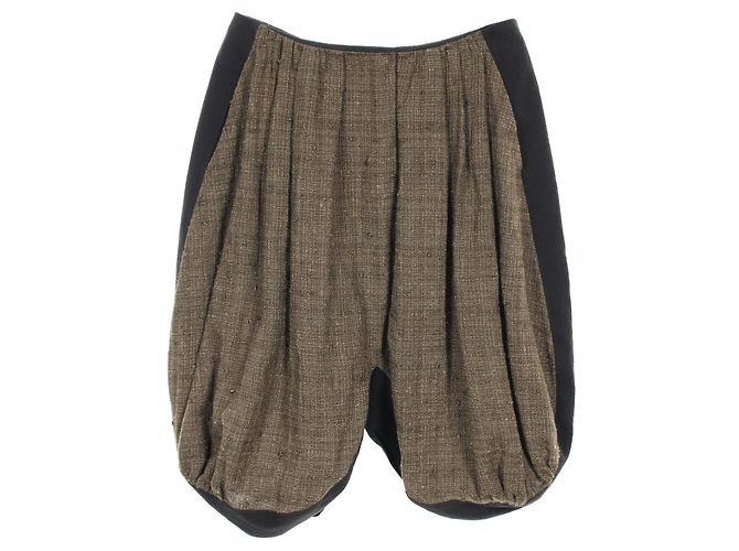 Pantaloni Sarrouel in Cotone e Seta Louis Vuitton Verde