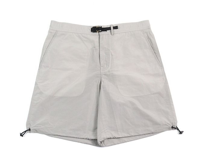 Bermuda de nylon e algodão com patch logo Dior Marrom Cinza