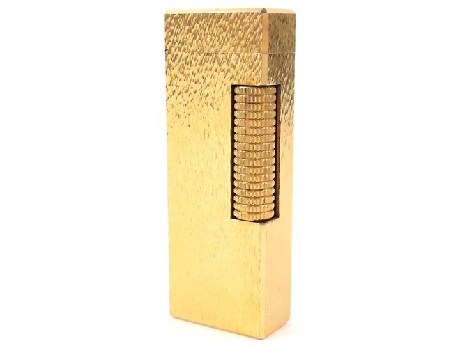 Alfred Dunhill Dunhill All-over pattern Lighter Smoking Accessory Golden