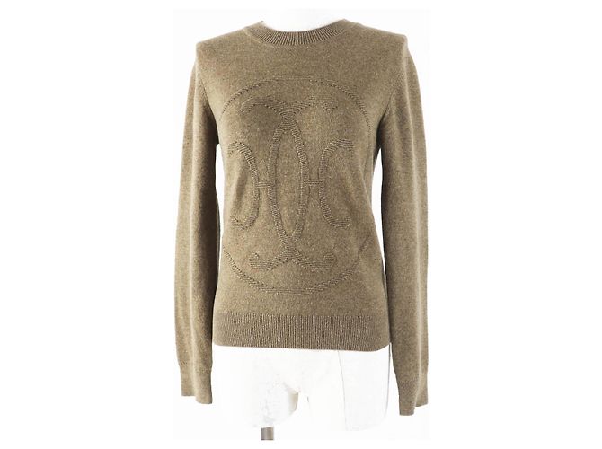 Tricô de cashmere H lift da Hermès Marrom