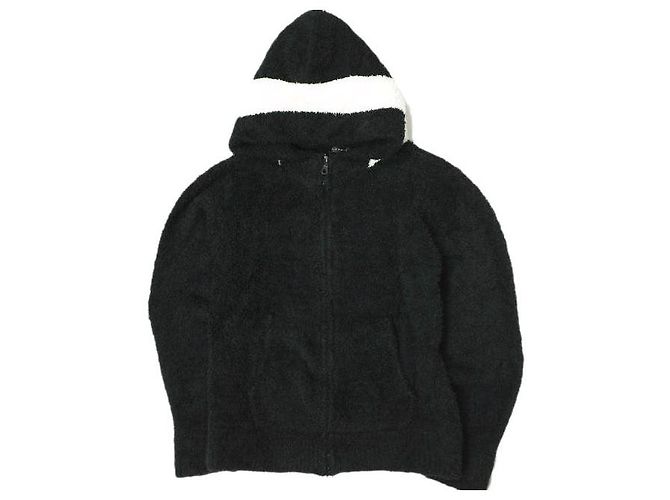 Autre Marque AMPHIBIAN Boa Pile Zip Hoodie aus Polyester und Nylon Schwarz