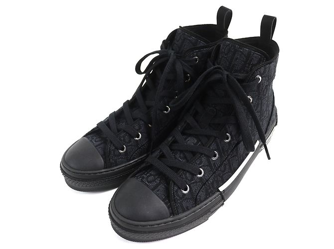 Sneakers alte Dior B23 Oblique Logo Nero