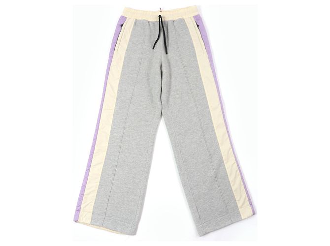 Moncler Grenoble CALÇA Calça de moletom em algodão e rayon Marrom Cinza Cru Roxo