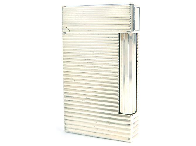 Autre Marque Dupont Line D Border Square Roller Lighter Smoking Accessories Silvery 