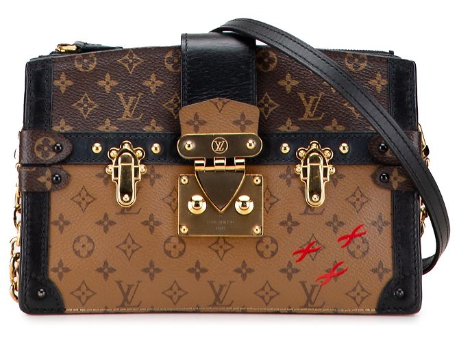Pochette Trunk Monogram Inversé Marron Louis Vuitton