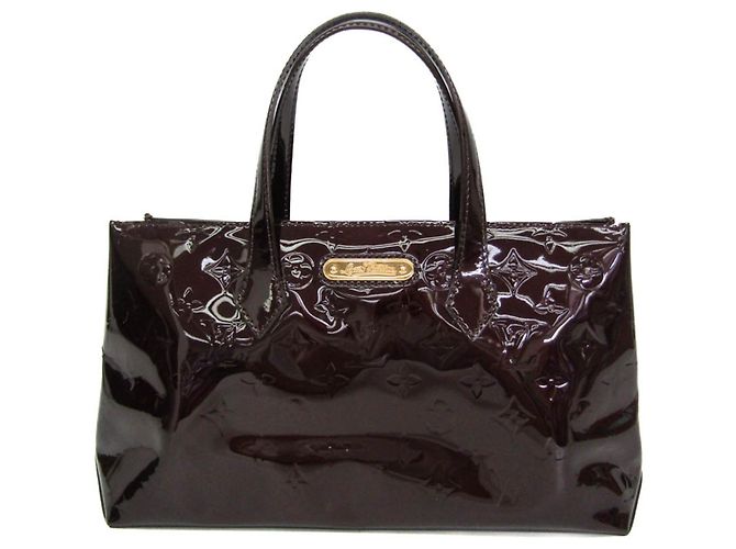 Sac à main Louis Vuitton Monogram Vernis Wilshire PM Bordeaux