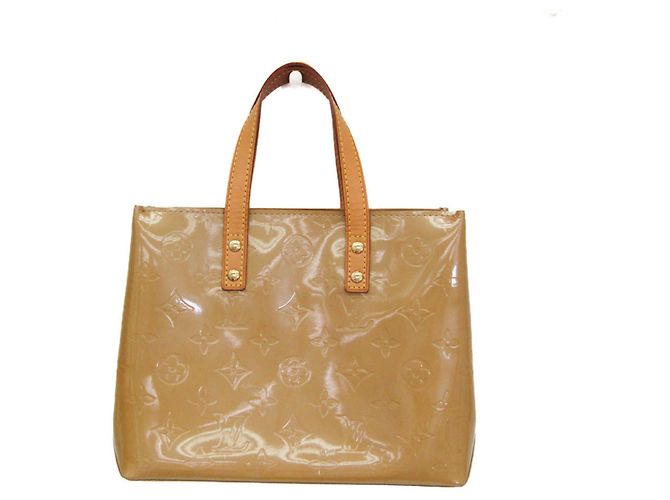 Sac à main Louis Vuitton Monogram Vernis Reade PM Noisette 
