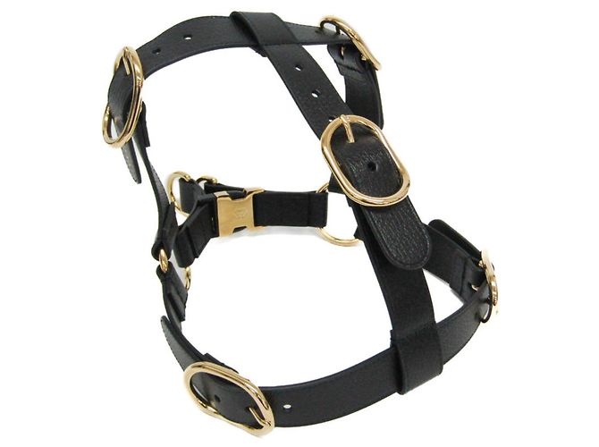 Gucci Interlocking G Pet Harness - Large Black