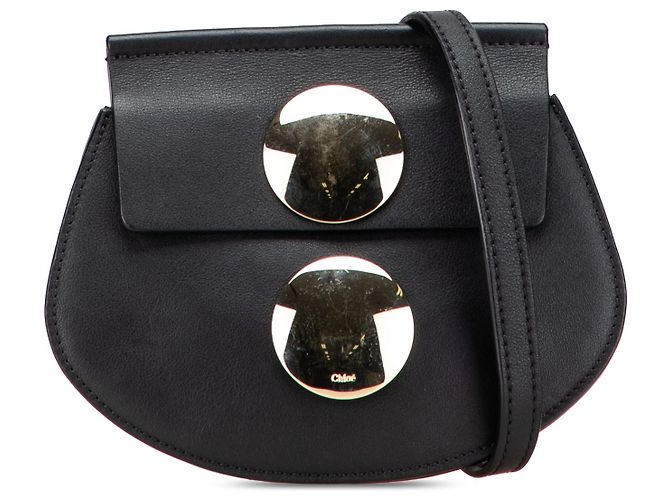 Chloé Mini Borsa Faye in Pelle Nera Nero