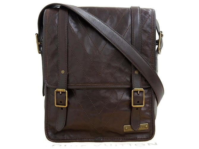 Bolsa de Ombro Trotter em Couro Soana Louis Vuitton Marrom