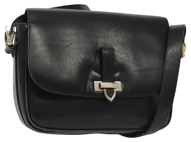 Céline Borsa a Spalla CELINE in Pelle Blu Navy Oro Auth bs28958 D'oro