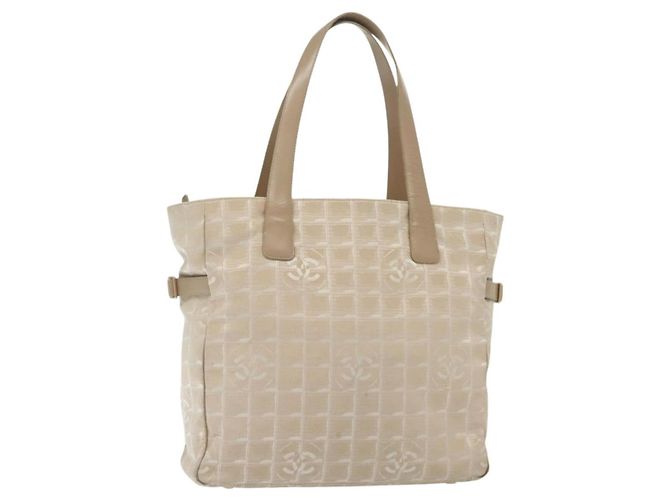 CHANEL Nuova Borsa Tote da Viaggio Nylon Rosa Oro CC Auth BA4944 D'oro