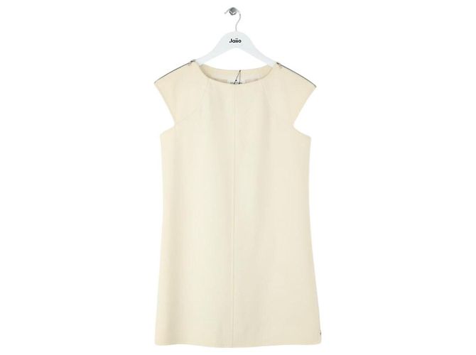 Courreges Vestido de lã cor de marfim Cru