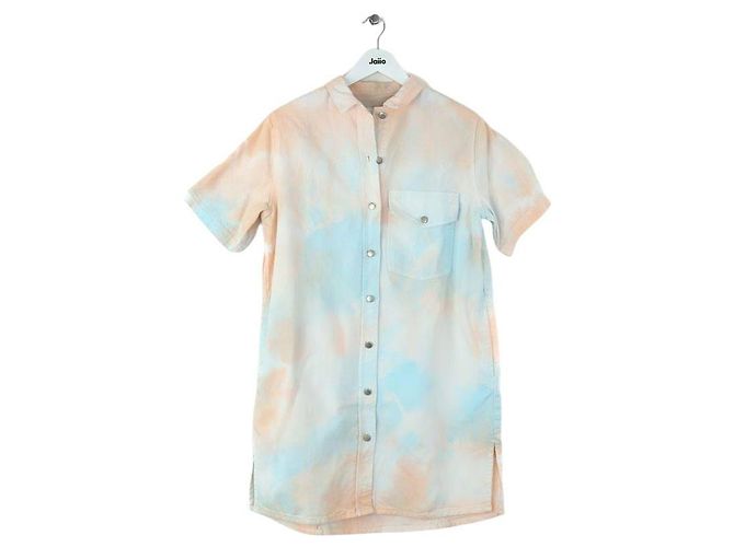 Margaux Lonnberg Vestido de algodón Tie and Dye rosa