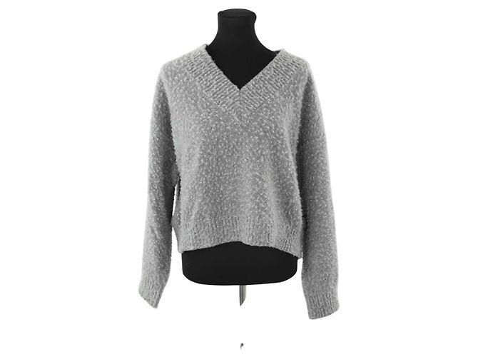 Loewe Grauer Wollpullover 