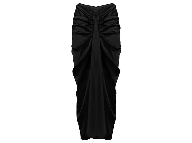 Gonna lunga nera Givenchy in viscosa Nero