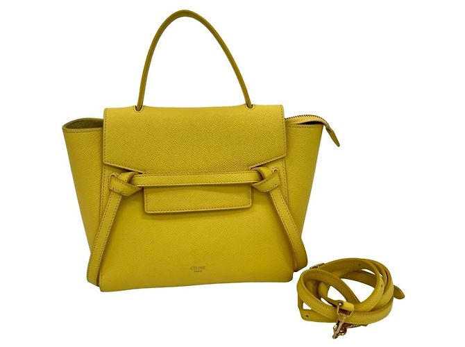 Belt Bag Céline Borsa a Cintura in Pelle Nano CELINE Giallo