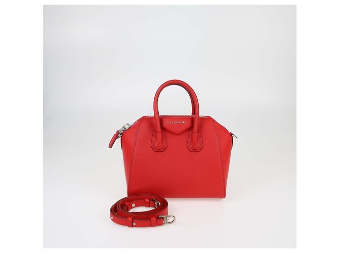 Rote Mini-Leder Antigona-Handtasche von Givenchy