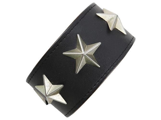 Givenchy Star Studs Leather Bracelet