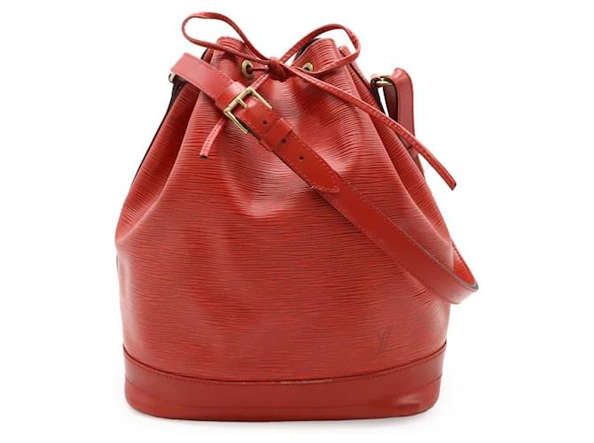 Louis Vuitton Epi Noe Shoulder Bag Red Leather Pony-style calfskin  ref.2472470