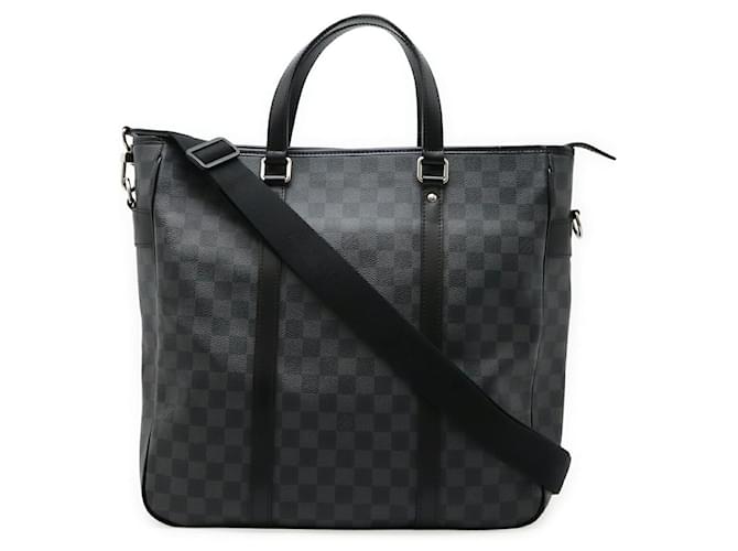 Louis Vuitton Damier Graphite Tadao Tote Bag Black Cloth  ref.2472508